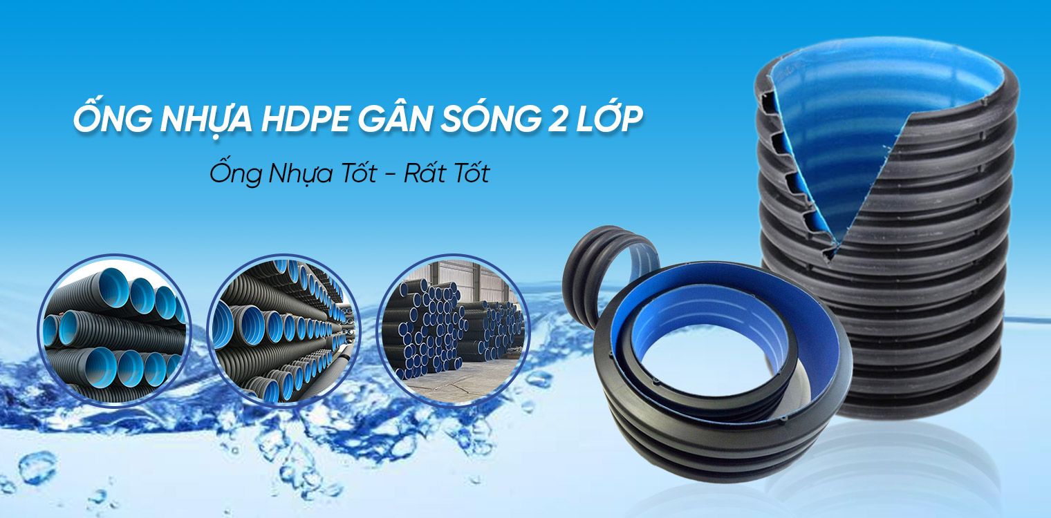 ống nhựa gân xoắn chịu lực hdpe​
