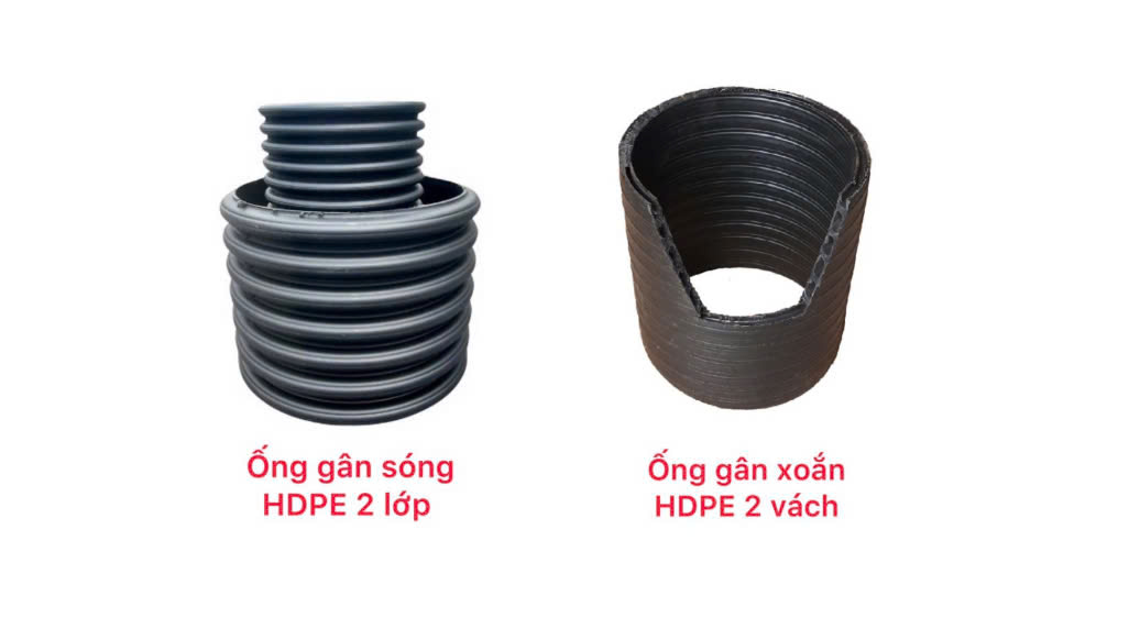 Ống nhựa gân xoắn hdpe